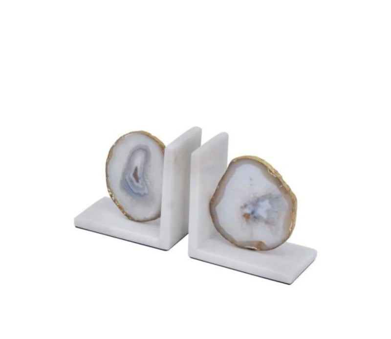 Agate Bookend Set