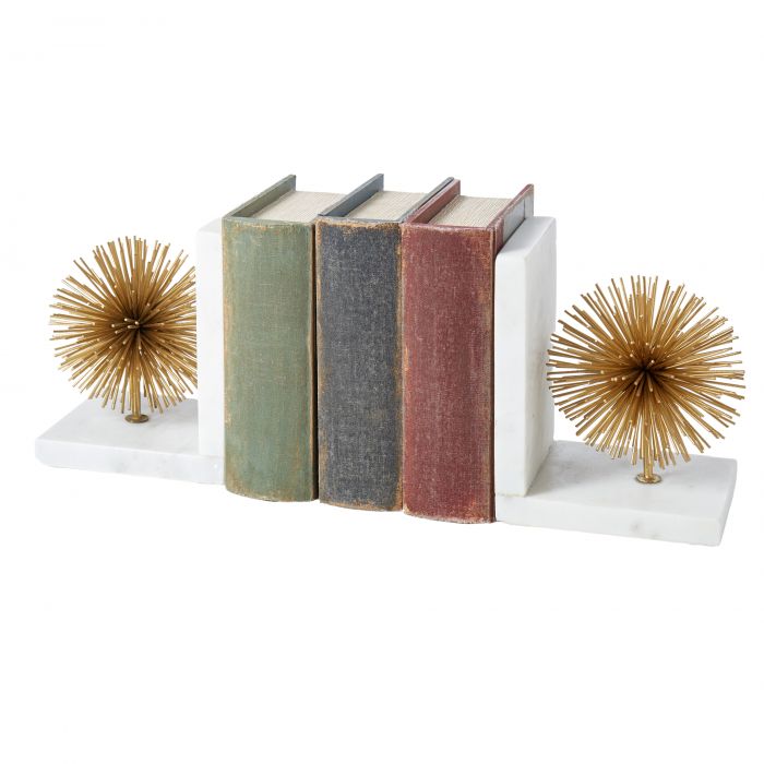Spike Marble Bookends
