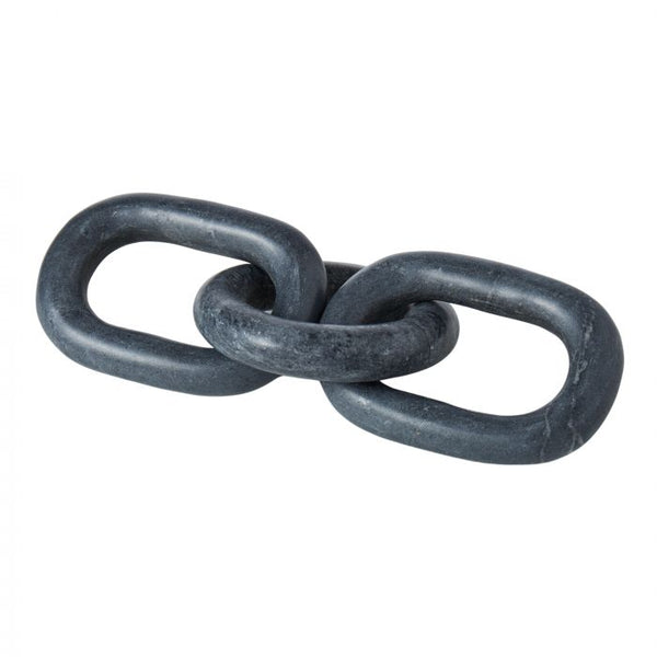 Marble Chain Sculpture Black