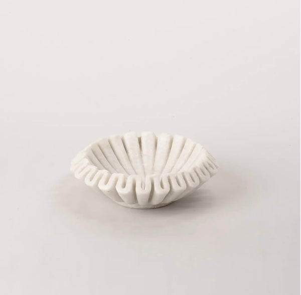 Marble Fluted Bowl